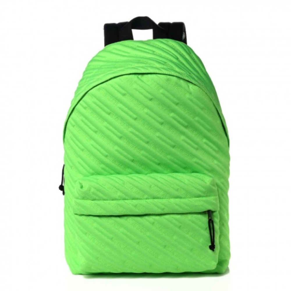 NEW Balenciaga neon green Flo logo back pack